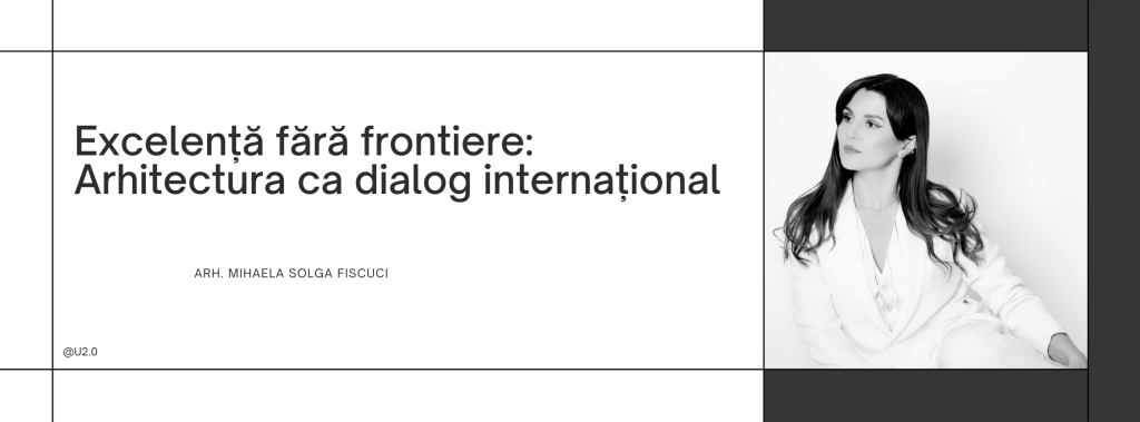Arh. Mihaela Solga Fiscuci – Excelență fără frontiere. Arhitectură cu dialog internațional – U2.0